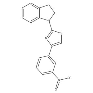 2-(Indolin-1-yl)-4-(3-nitrophenyl)thiazole Structure