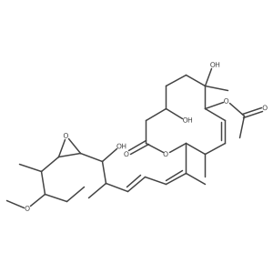 [7,10-Dihydroxy-2-[7-hydroxy-7-[3-(3-methoxypentan-2-yl)oxiran-2-yl]-6-methylhepta-2,4-dien-2-yl]-3,7-dimethyl-12-oxo-1-oxacyclododec-4-en-6-yl] acetate Structure