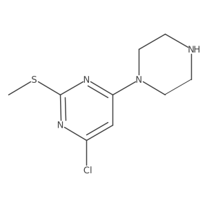 4-Chloro-2-methylsulfanyl-6-piperazin-1-ylpyrimidine Structure