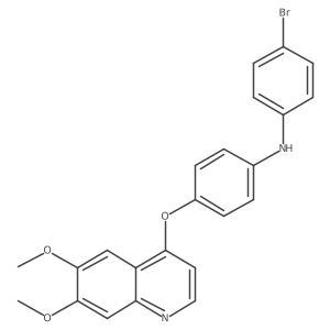 (4-Bromophenyl)-[4-(6,7-dimethoxy-4-quinolyloxy)phenyl]amine Structure