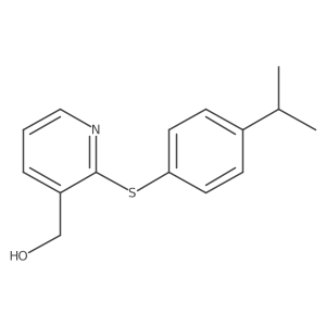 2-[[4-(1-Methylethyl)phenyl]thio]-3-pyridinemethanol结构式