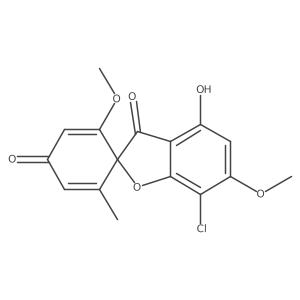 7-Chloro-4-hydroxy-2a(2),6-dimethoxy-6a(2)-methylspiro[benzofuran-2(3H),1a(2)-[2,5]cyclohexadiene]-3,4a(2)-dione结构式