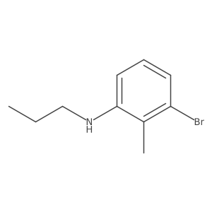 3-Bromo-2-methyl-N-propylaniline结构式