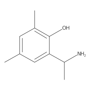 2-(1-Aminoethyl)-4,6-dimethylphenol结构式
