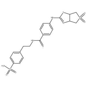 4-({5,5-dioxo-3aH,4H,6H,6aH-5lambda6-thieno[3,4-d][1,3]thiazol-2-yl}amino)-N-[2-(4-sulfamoylphenyl)ethyl]benzamide Structure