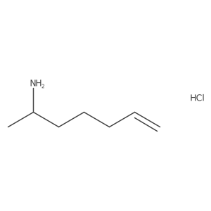 Hept-6-en-2-amine hydrochloride Structure