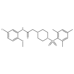N-(5-chloro-2-methoxyphenyl)-2-(4-(mesitylsulfonyl)piperazin-1-yl)acetamide Structure