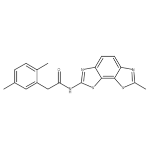 2-(2,5-dimethylphenyl)-N-(7-methylbenzo[1,2-d:4,3-d']bis(thiazole)-2-yl)acetamide Structure