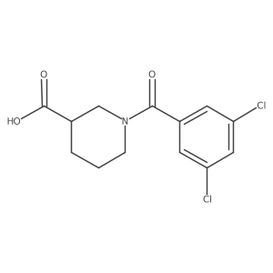 1-(3,5-Dichlorobenzoyl)piperidine-3-carboxylic acid结构式