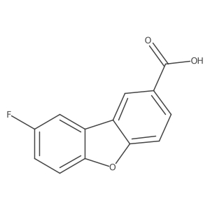 8-fluorodibenzofuran-2-carboxylic acid结构式