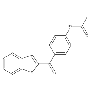 N-[4-(1-benzofuran-2-carbonyl)phenyl]acetamide结构式