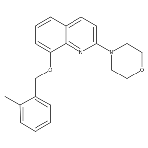 4-(8-((2-Methylbenzyl)oxy)quinolin-2-yl)morpholine Structure