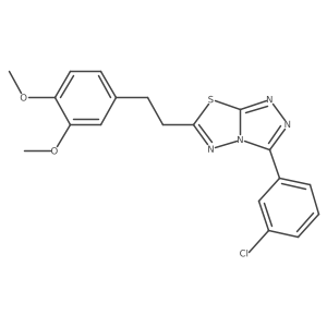 3-(3-Chlorophenyl)-6-[2-(3,4-dimethoxyphenyl)ethyl][1,2,4]triazolo[3,4-b][1,3,4]thiadiazole Structure