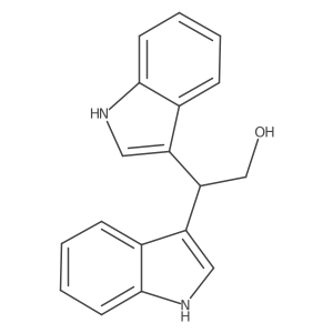 2,2-Di(1H-indol-3-yl)ethan-1-ol结构式