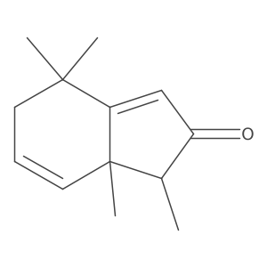 2H-Inden-2-one, 1,4,5,7a-tetrahydro-1,4,4,7a-tetramethyl-, (1S-cis)- Structure