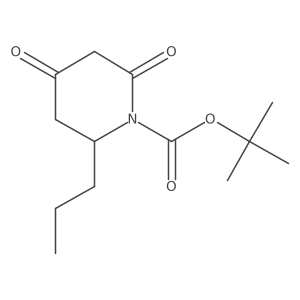 Tert-butyl 2,4-dioxo-6-propylpiperidine-1-carboxylate结构式
