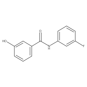 N-(3-fluorophenyl)-3-hydroxybenzamide结构式