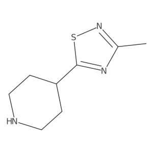 4-(3-Methyl-1,2,4-thiadiazol-5-yl)-piperidine Structure