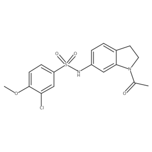 N-(1-acetylindolin-6-yl)-3-chloro-4-methoxybenzenesulfonamide Structure