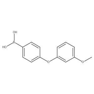 (4-(3-Methoxyphenoxy)phenyl)boronic acid结构式