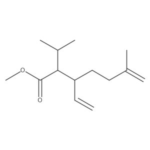 Methyl 2-isopropyl-6-methyl-3-vinyl-6-heptenoate Structure