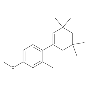 4-Methoxy-2-methyl-1-(3,3,5,5-tetramethyl-cyclohex-1-enyl)-benzene结构式