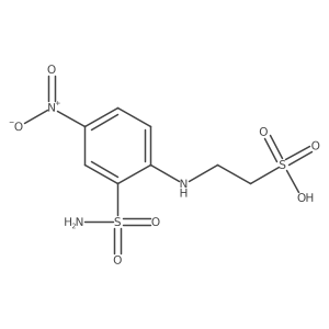 2-[[2-(Aminosulfonyl)-4-nitrophenyl]amino]ethanesulfonic acid结构式