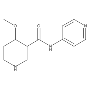 4-Methoxy-N-4-pyridinyl-3-piperidinecarboxamide Structure