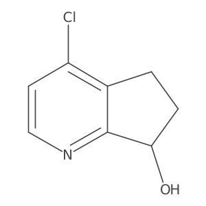 (S)-4-Chloro-6,7-dihydro-5H-cyclopenta[b]pyridin-7-ol结构式