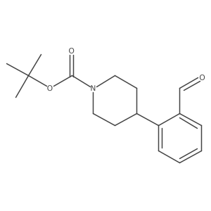 Tert-butyl 4-(2-formylphenyl)piperidine-1-carboxylate Structure