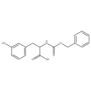 2-{[(Benzyloxy)carbonyl]amino}-3-(3-hydroxyphenyl)propanoic acid Structure