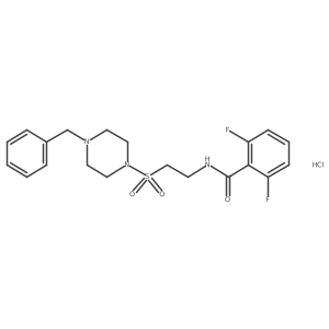 N-(2-((4-benzylpiperazin-1-yl)sulfonyl)ethyl)-2,6-difluorobenzamide hydrochloride Structure