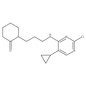 1-[3-[(2-Chloro-5-cyclopropyl-4-pyrimidinyl)amino]propyl]-2-piperidinone Structure