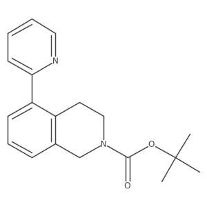 t-Butyl 5-(pyridin-2-yl)-3,4-dihydroisoquinoline-2(1h)-carboxylate结构式