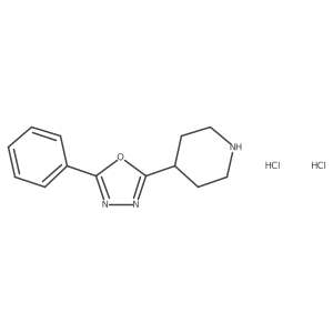 2-Phenyl-5-(piperidin-4-yl)-1,3,4-oxadiazole dihydrochloride Structure