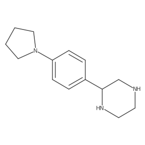 (2R)-2-[4-(1-Pyrrolidinyl)phenyl]piperazine Structure