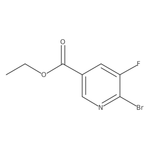 Ethyl6-bromo-5-fluoronicotinate结构式