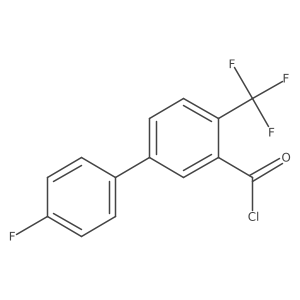 5-(4-Fluorophenyl)-2-(trifluoromethyl)benzoyl chloride Structure
