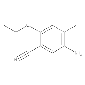 5-Amino-2-ethoxy-4-methylbenzonitrile结构式