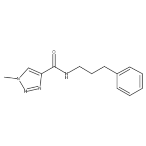 1-methyl-N-(3-phenylpropyl)-1H-1,2,3-triazole-4-carboxamide结构式