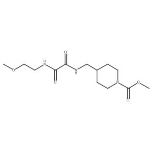 Methyl 4-((2-((2-methoxyethyl)amino)-2-oxoacetamido)methyl)piperidine-1-carboxylate Structure