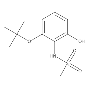 N-(2-Tert-butoxy-6-hydroxyphenyl)methanesulfonamide结构式