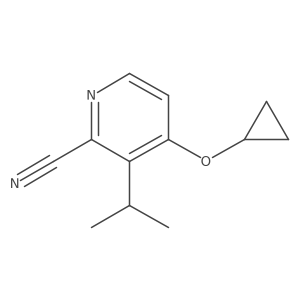 4-Cyclopropoxy-3-isopropylpicolinonitrile Structure