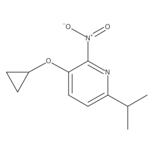 3-Cyclopropoxy-6-isopropyl-2-nitropyridine Structure