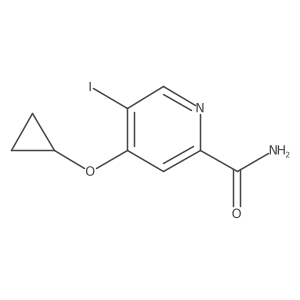 4-Cyclopropoxy-5-iodopicolinamide结构式
