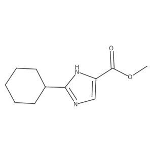 methyl 2-cyclohexyl-1H-imidazole-5-carboxylate结构式