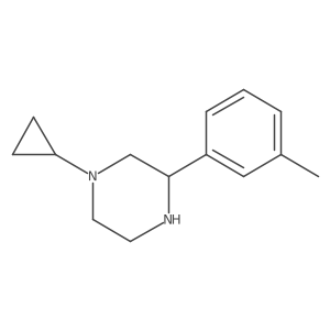 1-Cyclopropyl-3-(3-methylphenyl)piperazine Structure
