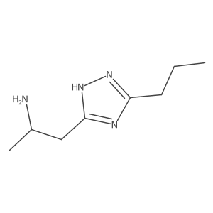 1-(3-propyl-1H-1,2,4-triazol-5-yl)propan-2-amine结构式