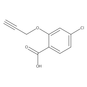 4-Chloro-2-(2-propyn-1-yloxy)benzoic acid Structure