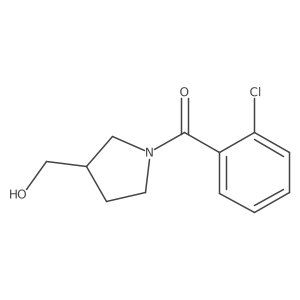 Methanone, (2-chlorophenyl)[3-(hydroxymethyl)-1-pyrrolidinyl]-结构式